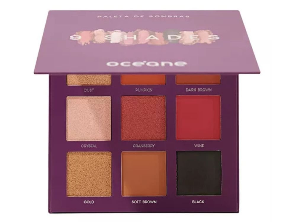 Top-4-Melhores-Paletas-de-Sombras-Oceane- paleta de sombras 9 shades oceane