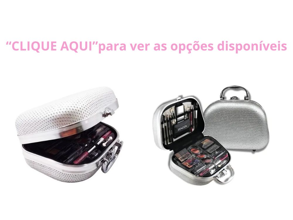 melhores maletas de maquiagem completa