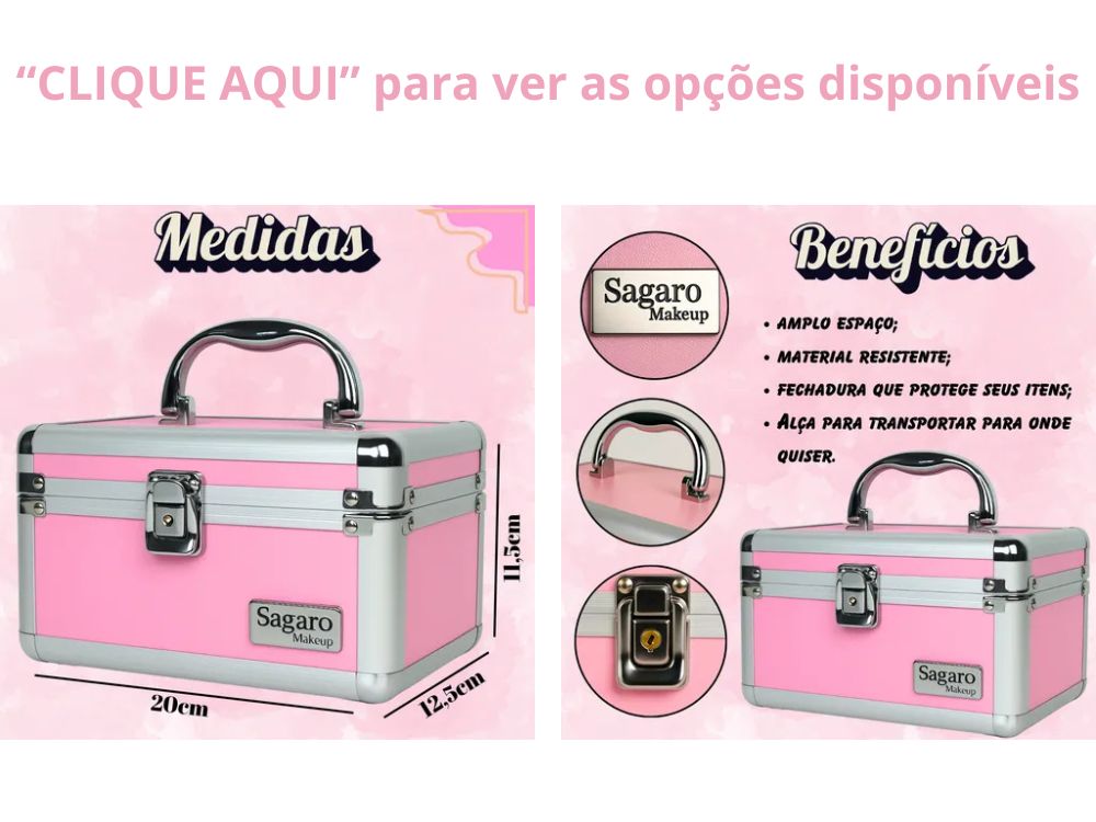 melhores maletas de maquiagem completa