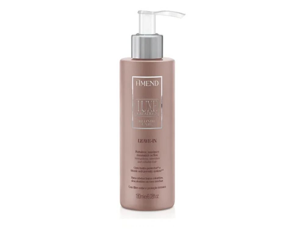 Produtos-para-Cabelo-Loiro-Dicas-e-Cuidados imagem: Leave In Amend Luxe Creations Blonde Cabelos Loiros