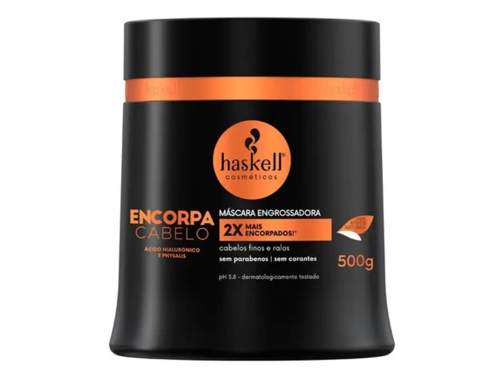 Melhores-Mascaras-para-Cabelo-Fino-Top-5-que-Encorpam imagem: Haskell Encorpa Cabelo Máscara